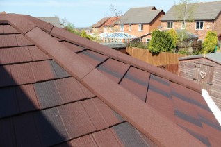 Brown lightweight Tapco Roof Tiles