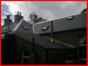 Roofing in Edinburgh slated in Cupa Heavy 3 Spanish Slate 100 year warranty